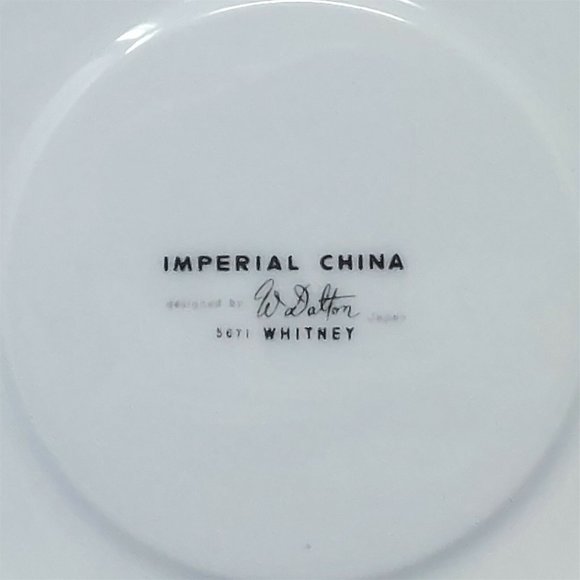 Saucer Imperial by W Dalton "Whitney" 5671 Pattern Fine China 6.25" - Picture 4 of 6